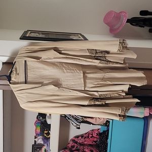 Free people rare storm warning lambskin jacket Large